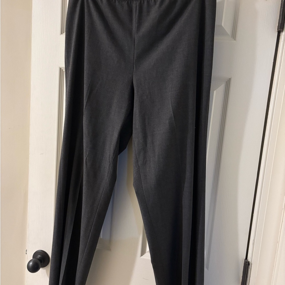 Donna Karan Gray Straight Leg Pants Size 14